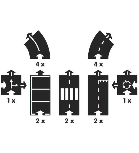 Waytoplay Racebaan - 16 Onderdelen - Expressway - Waytoplay - OneSize - Racebanen