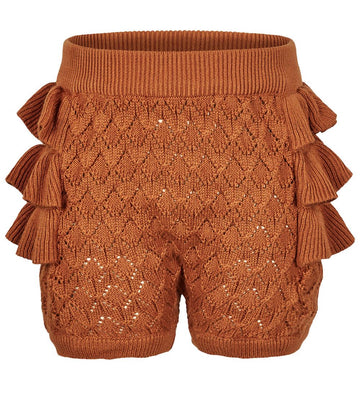 En Fant Babyshort - Gebreid - Leather Brown - En Fant - 68 - Babyshorts