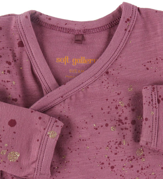 Soft Gallery Wikkelromper l/s - Niki - Mini Splash - Renaissance - Soft Gallery - 1 jaar (80) - Rompers Lange Mouw