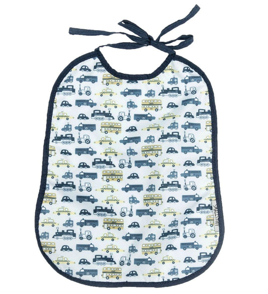 Smallstuff Slabbetjes - Large - Blauw m. Auto's - Smallstuff - OneSize - Slabbetjes