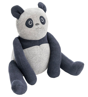 Smallstuff Kinderwagenkussen - 40 cm - Panda - Denim - Smallstuff - OneSize - Kinderwagenkussen
