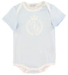Dolce & Gabbana Cadeaubox - Romper/Babyslabbetje - Lichtblauw - Dolce & Gabbana - 18-24 mnd - Rompers Korte Mouw