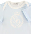 Dolce & Gabbana Cadeaubox - Romper/Babyslabbetje - Lichtblauw - Dolce & Gabbana - 18-24 mnd - Rompers Korte Mouw