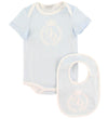 Dolce & Gabbana Cadeaubox - Romper/Babyslabbetje - Lichtblauw - Dolce & Gabbana - 18-24 mnd - Rompers Korte Mouw