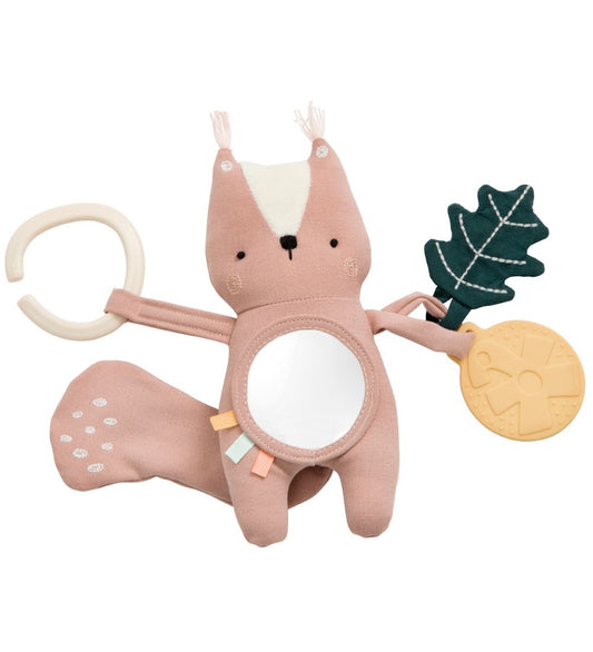 Sebra Activiteitenspeelgoed - Eekhoorn Zappy - 19 cm - Misty Ros - Sebra - OneSize - Activiteitenspeelgoed