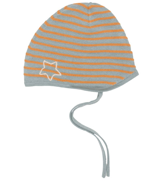 Mini A Ture Babymuts - Gebreid - Urs - Slate Blue - Mini A Ture - 68 - Babymutsen