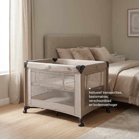 Campingbed/Box Novi Nolan Luxe Air+ Sand Melange