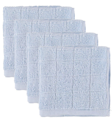 Pippi Washandje - 4-pack - Lichtblauw - Pippi Baby - OneSize - Washandjes
