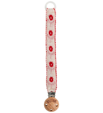 Smallstuff Speenketting - Wol - Rood - Smallstuff - OneSize - Speenkettingen