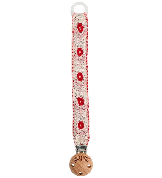 Smallstuff Speenketting - Wol - Rood - Smallstuff - OneSize - Speenkettingen