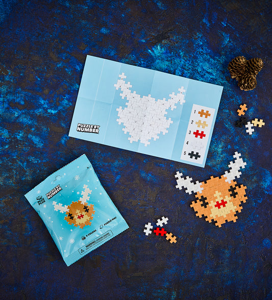 Plus-Plus - Puzzel Stad Nummer - 40 st. - Rendier - Plus-Plus - OneSize - Blokken