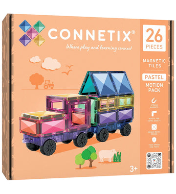 Connetix Magneetset - 26 Onderdelen - Pastel Bewegingspakket - Connetix - OneSize - Magnetisch speelgoed
