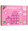 Connetix Magnetenset - 20 Onderdelen - Liefdadigheidspakket Roze - Connetix - OneSize - Magnetisch speelgoed