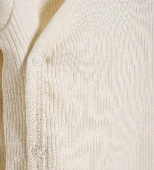 Minymo Wikkelromper l/s - Rib - Zaadparel - Minymo - 68 - Rompers Lange Mouw