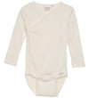 Minymo Wikkelromper l/s - Rib - Zaadparel - Minymo - 68 - Rompers Lange Mouw