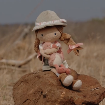 Knuffelpop Little Dutch Safari Friends Rosa