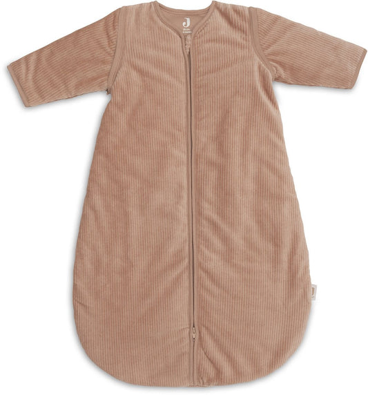 Slaapzak Jollein Afritsbare Mouw Rib Light Terra 90cm