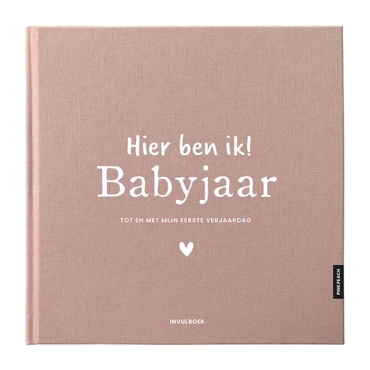 Pink Peach Mijn Babyjaar Invulboek