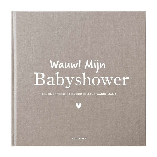 Pink Peach Mijn Babyshower Invulboek