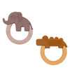 Done by Deer Bijtring - 2-pack - Deer Friends - Paars/Mustard - Done by Deer - OneSize - Bijtringen