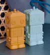 A Little Lovely Company Lamp - 14 cm - Robot - Azteekse Gold - A Little Lovely Company - OneSize - Nachtlampen