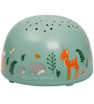 A Little Lovely Company Projectielamp - 14x9 cm - Bos Fri - A Little Lovely Company - OneSize - Nachtlampen