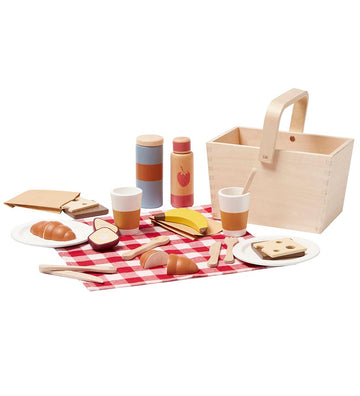 Kids Concept Speelgoedeten - Picknick Set - Hout - Kids Concept - OneSize - Speelgoedeten