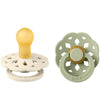 BIBS Bohemen Fopspenen - 2-pack - Maat 1 - Rond - Ivory/Sage - BIBS - OneSize - Fopspenen