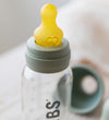 BIBS Babyflesje - Glas - Slow Flow - 110 ml - Natuurlijk Rubber  - BIBS - OneSize - Babyflesjes