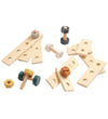 Sebra Bouwwerf Speelset in Hout - Steiger Grey - Sebra - OneSize - Gereedschap