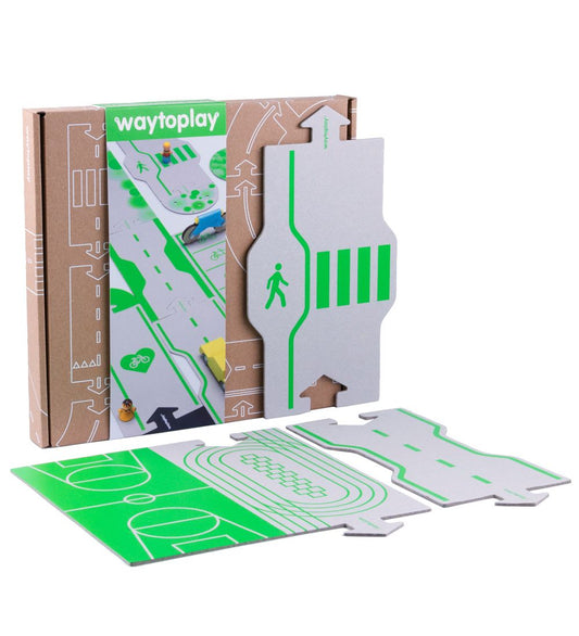 Waytoplay Speelgoedstad - Downtown - 20 Onderdelen - Waytoplay - OneSize - Racebanen