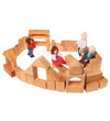 Grimms Houten Speelgoed - Bouwblokken - 60 stk - Naturel - Grimms - OneSize - Blokken