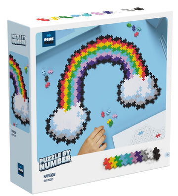 Plus-Plus Puzzel Stad Nummer - 500 st. - Rainbow - Plus-Plus - OneSize - Blokken