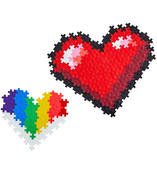 Plus-Plus Puzzel Stad Nummer - 250 st. - Hearts - Plus-Plus - OneSize - Blokken