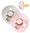 BIBS Colour Fopspenen - 2-pack - Maat 2 - Rond - Haze/Blossom - BIBS - 6-18 mnd - Fopspenen