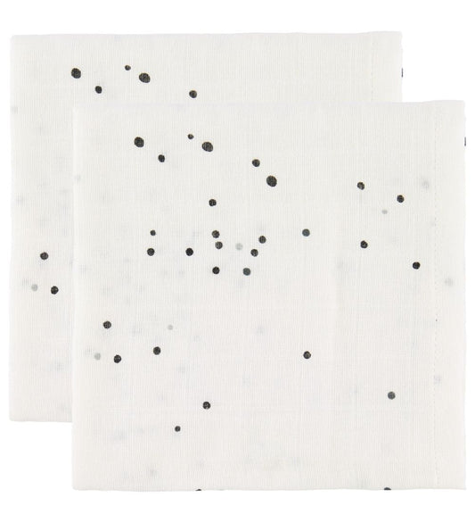 Done by Deer Wikkeldoek - 120x120 - 2-pack - White Dreamy Dots - Done by Deer - OneSize - Wikkeldoeken