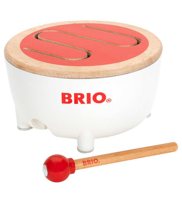 BRIO Peutertrommel - Rood/Wit 30181 - BRIO - OneSize - Muziekinstrumenten