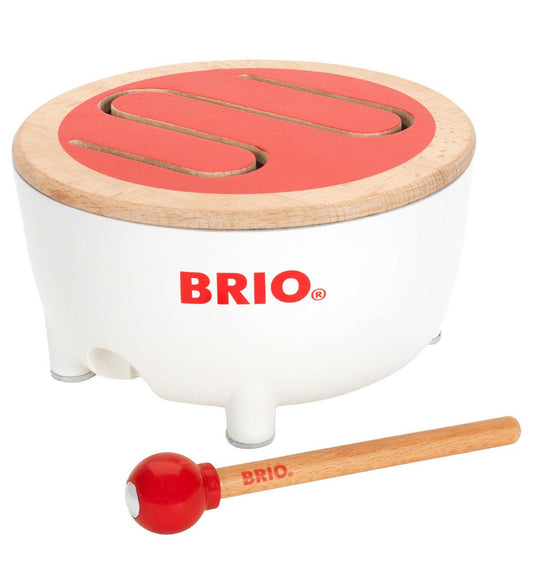 BRIO Peutertrommel - Rood/Wit 30181 - BRIO - OneSize - Muziekinstrumenten