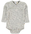 Joha Wikkelromper l/s - Grijs Gevlekt - Joha - 60 - Rompers Lange Mouw
