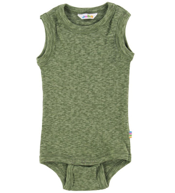 Joha Romper mouwloos - Groen Gevlekt - Joha - 50 - Rompers Mouwloos