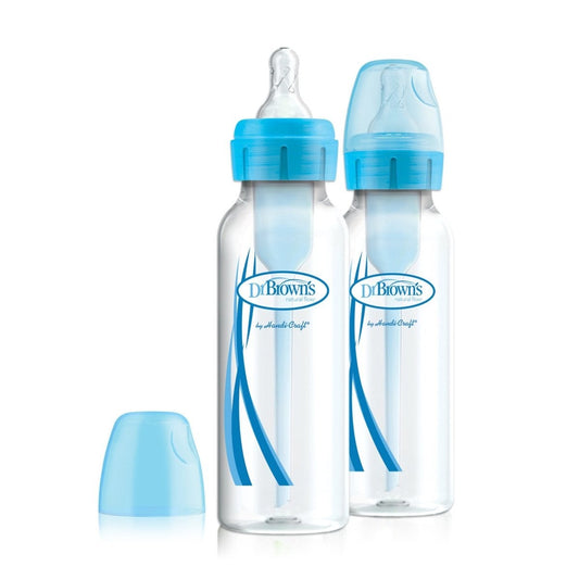 Fles Dr. Brown's Duopack Smal Blauw 250ml 2st