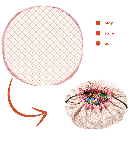 Play&Go Speelmat - Ø: 140 Cm - Geo Coral - Play&Go - OneSize - Speelmaten