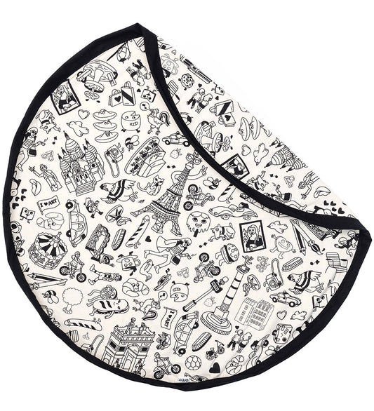 Play&Go x Omy Speelmat m. Stofmarkers - Ø: 140 Cm - Paris - Play&Go - OneSize - Speelmaten