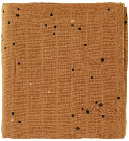Done by Deer Wikkeldoek - 120x120 - 2-pack - Dreamy Dots - Musta - Done by Deer - OneSize - Wikkeldoeken
