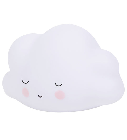 A Little Lovely Company Nachtlamp - 9x16x5,5 cm - Slapen Cloud - A Little Lovely Company - OneSize - Nachtlampen