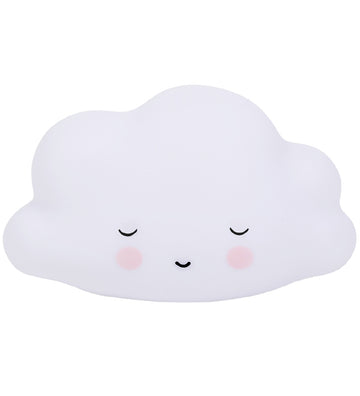 A Little Lovely Company Nachtlamp - 9x16x5,5 cm - Slapen Cloud - A Little Lovely Company - OneSize - Nachtlampen