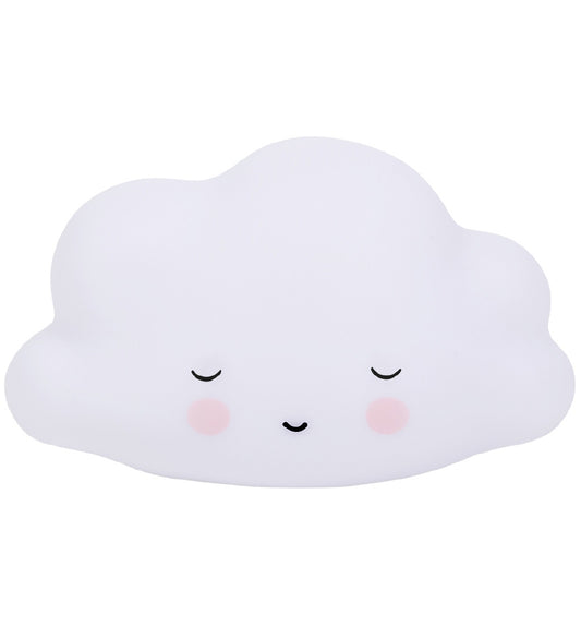 A Little Lovely Company Nachtlamp - 9x16x5,5 cm - Slapen Cloud - A Little Lovely Company - OneSize - Nachtlampen