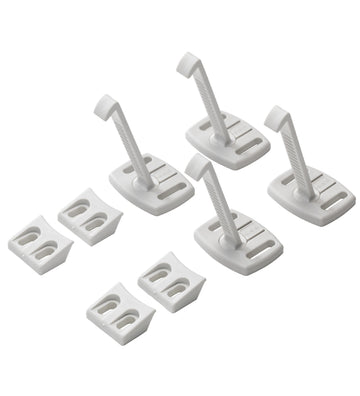 BabyDan Kinderveiligheid - Opberglade-/Kastslot - 4 st. - Wit - BabyDan - OneSize - Sloten