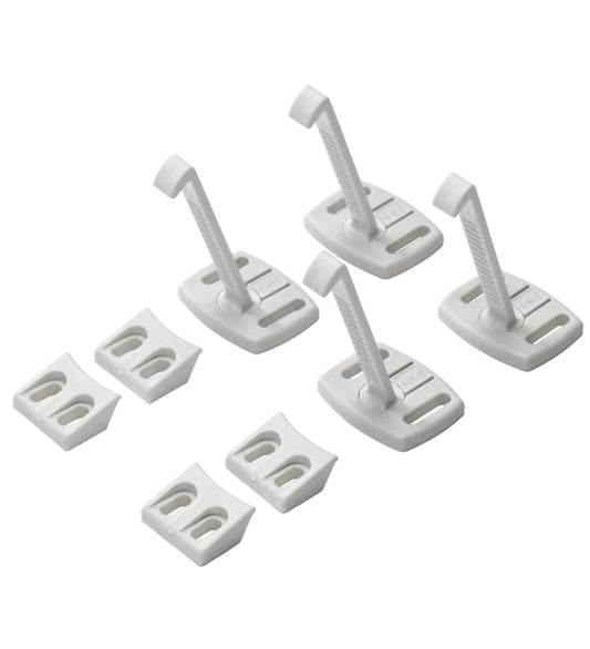 BabyDan Kinderveiligheid - Opberglade-/Kastslot - 4 st. - Wit - BabyDan - OneSize - Sloten