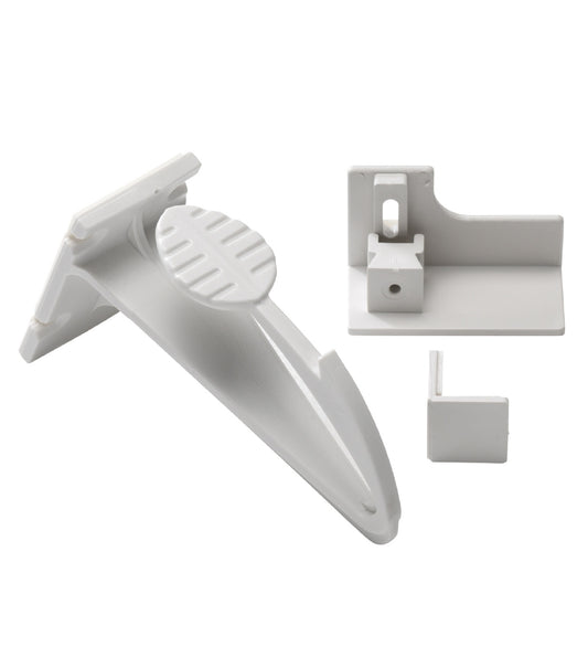 BabyDan Kinderveiligheid - Easy Fix Opberglade-/Kastslot - Wit - BabyDan - OneSize - Sloten